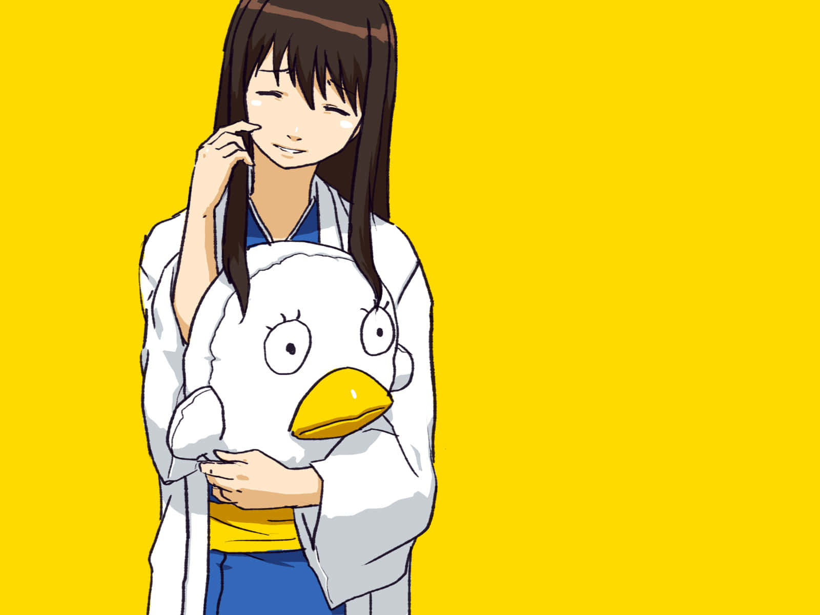 Gintama Elizabeth, anime girl, white robe, HD Desktop Wallpaper