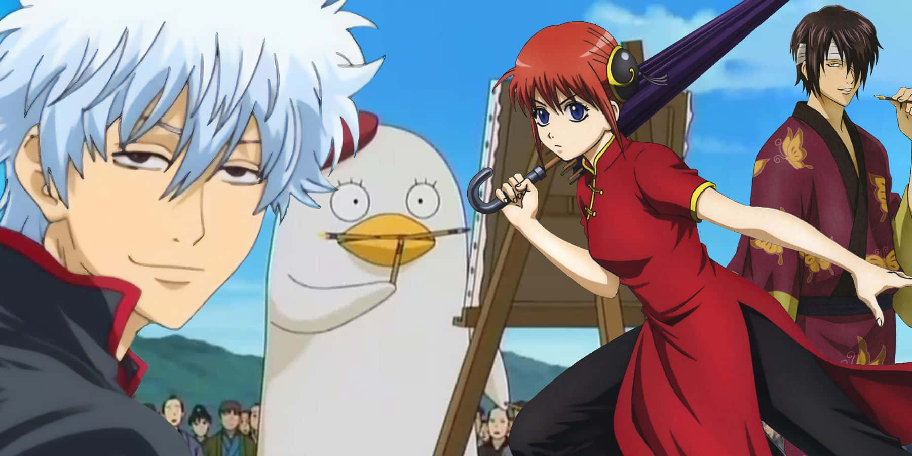 Gintama, Elizabeth, chicken mascot, HD Desktop Wallpaper