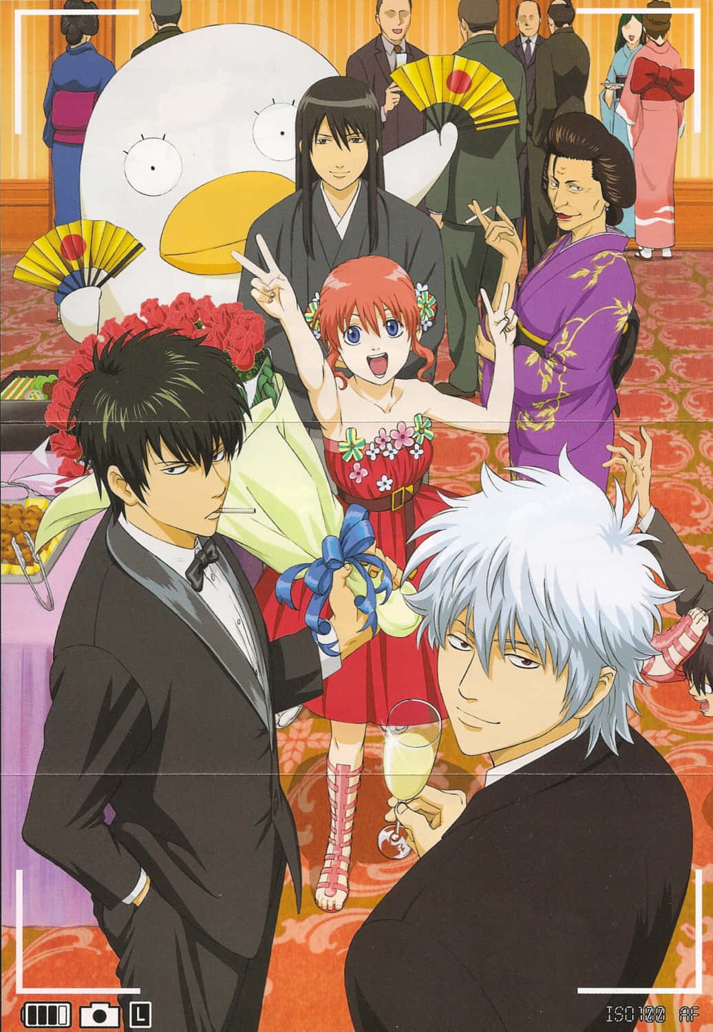 Gintama Elizabeth, penguin mascot, formal wear, HD Phone Wallpaper