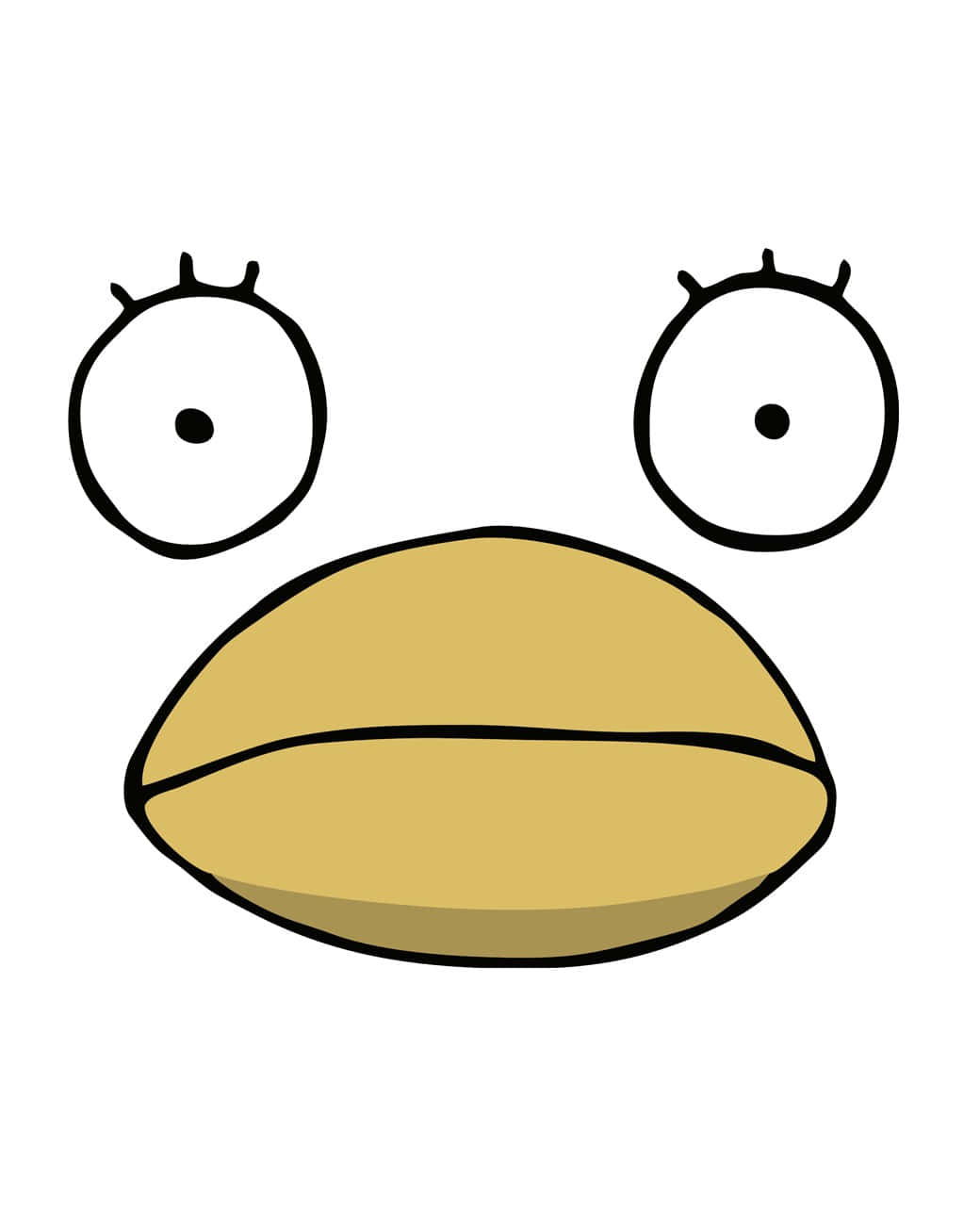 Elizabeth, Gintama, minimalist cartoon face, HD Phone Wallpaper