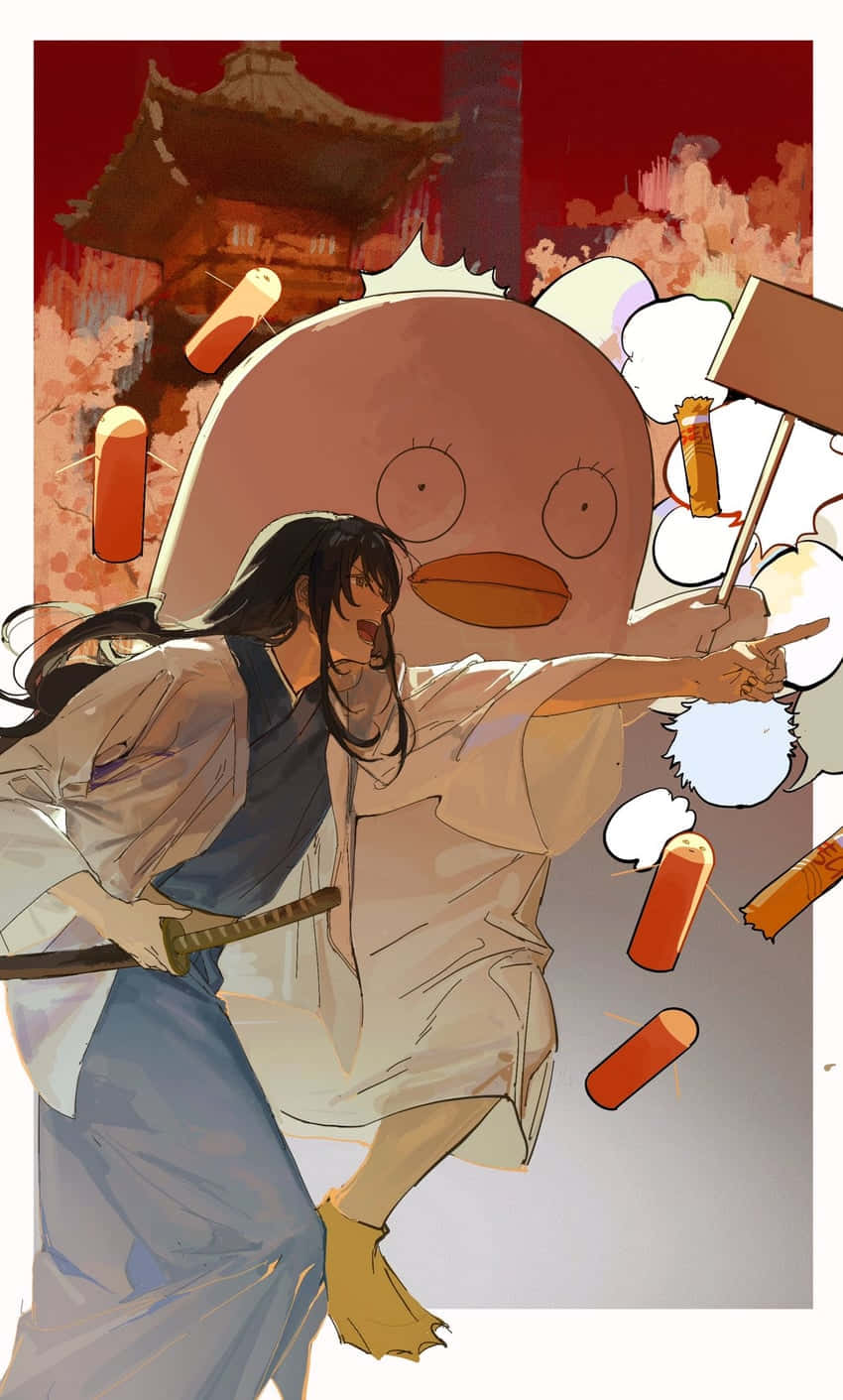 Gintama Elizabeth, samurai, katana, HD Phone Wallpaper