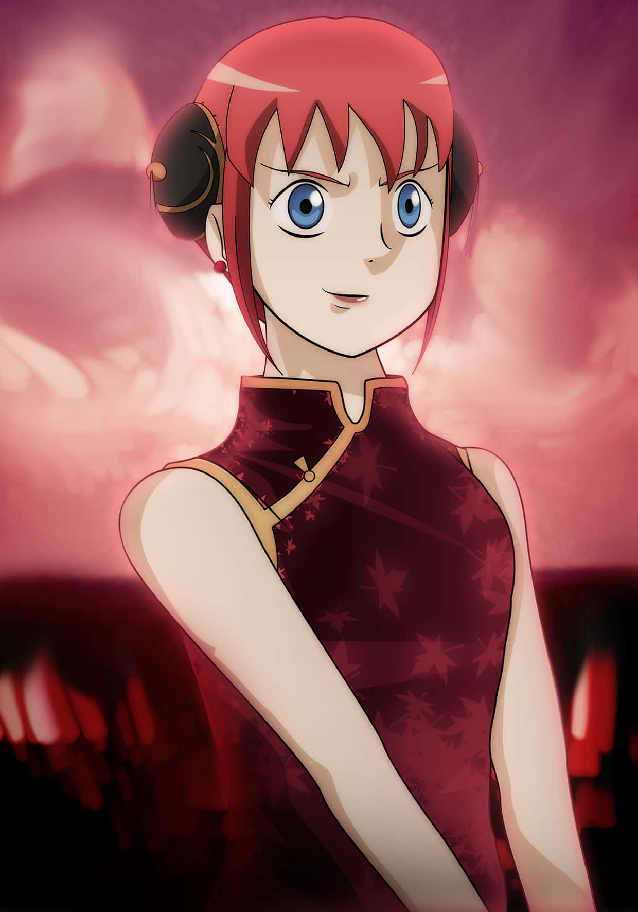 Kagura, Gintama, red-haired anime girl, HD Phone Wallpaper