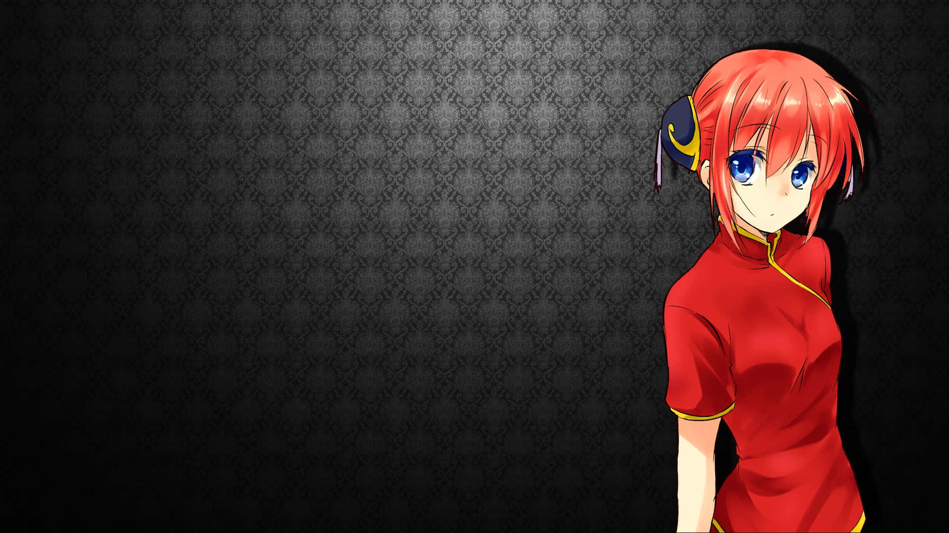 Kagura, Gintama, red qipao, Full HD Desktop Wallpaper