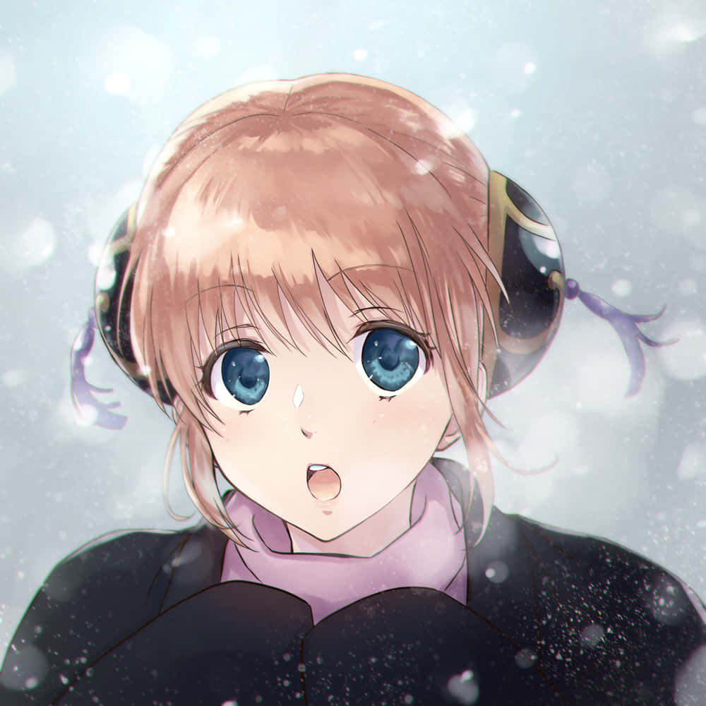 Kagura, Gintama, pink hair, SD Desktop Wallpaper