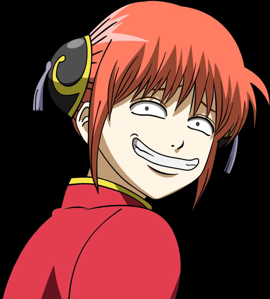 Kagura, Gintama, red hair, SD Phone Wallpaper