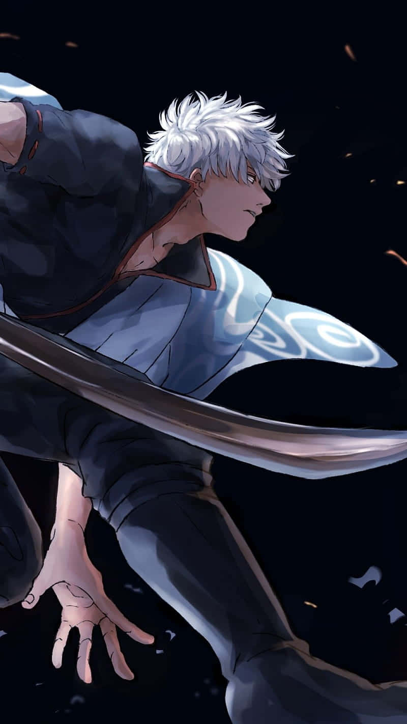 Gintama, HD, white hair, HD Phone Wallpaper