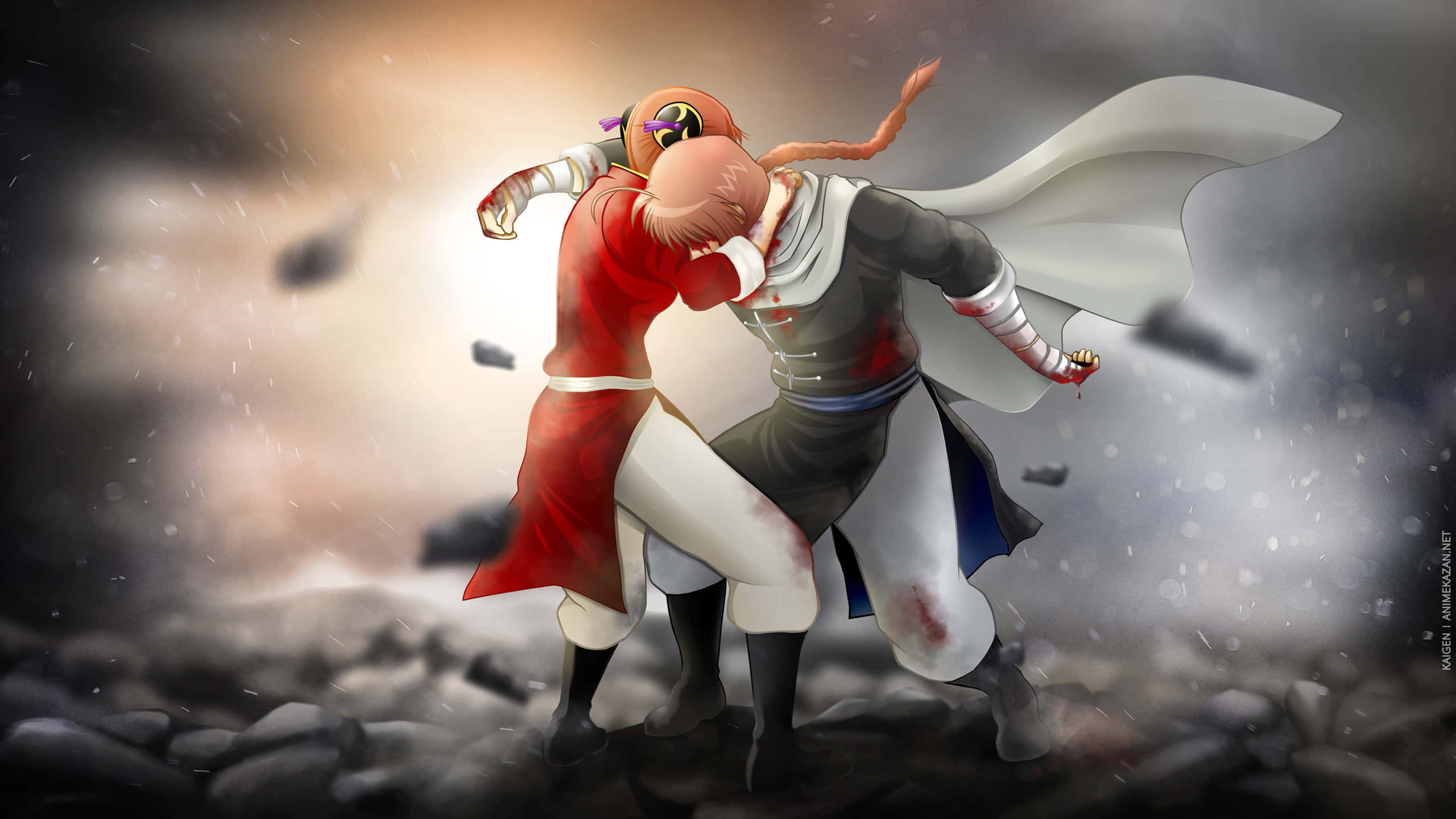 Gintama, Kamui, anime series, 2K Desktop Wallpaper