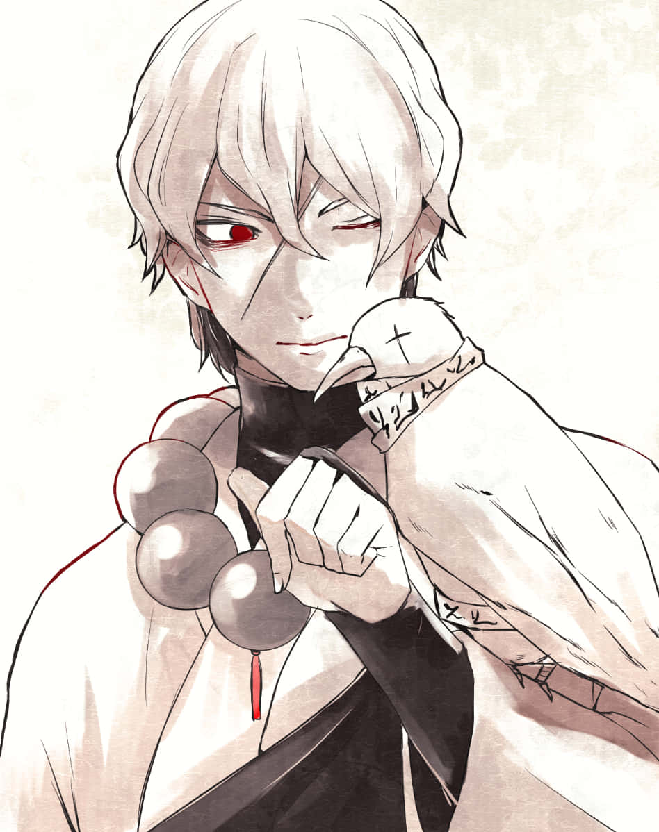 Oboro, Gintama, red eyes, SD Phone Wallpaper