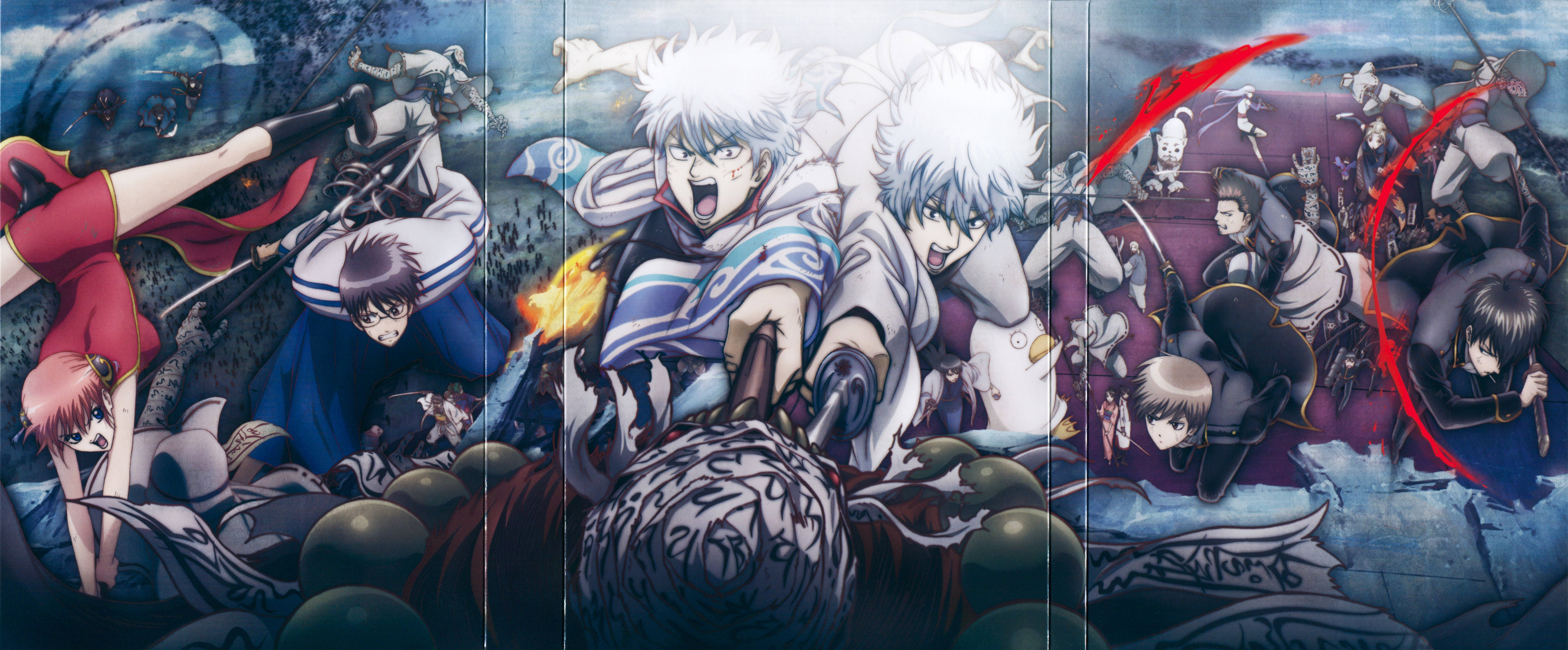 Gintama, white-haired protagonist, sword, 8K Desktop Wallpaper