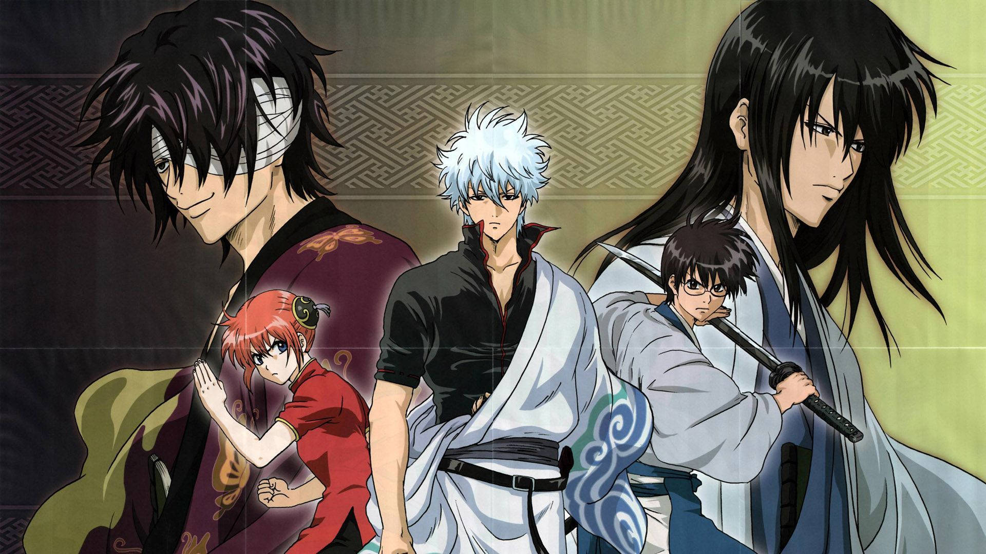 Gintama, main characters, villains, Full HD Desktop Wallpaper
