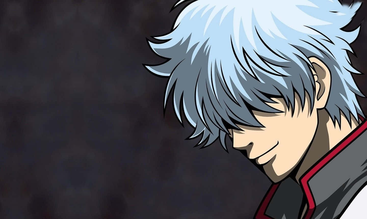 Gintoki Sakata, spiky silver hair, smirk, HD Desktop Wallpaper