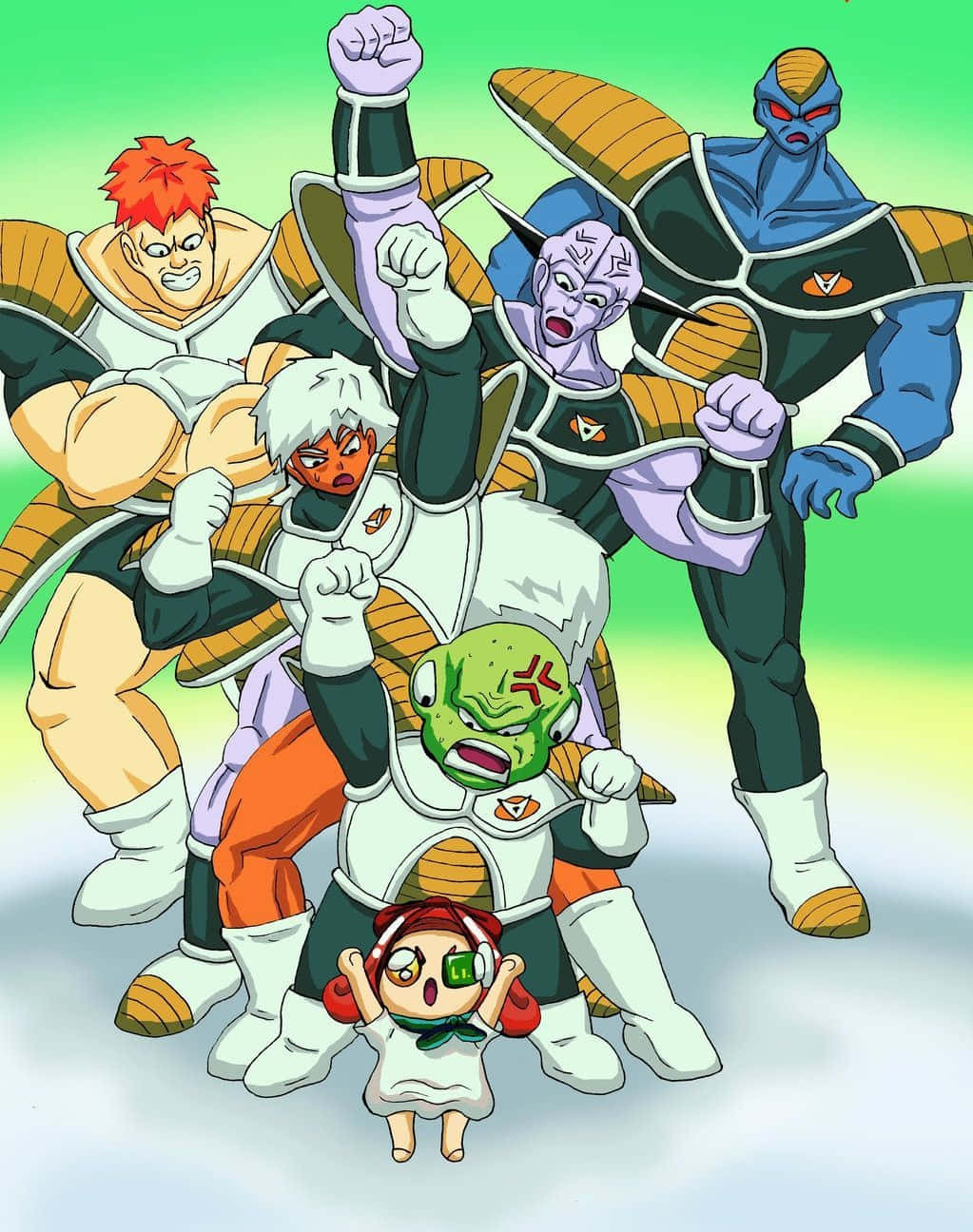 Ginyu Force, anime characters, battle armor, HD Phone Wallpaper