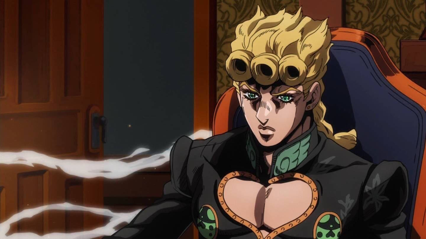 Giorno Giovanna, black suit, heart-shaped armor, HD Desktop Wallpaper