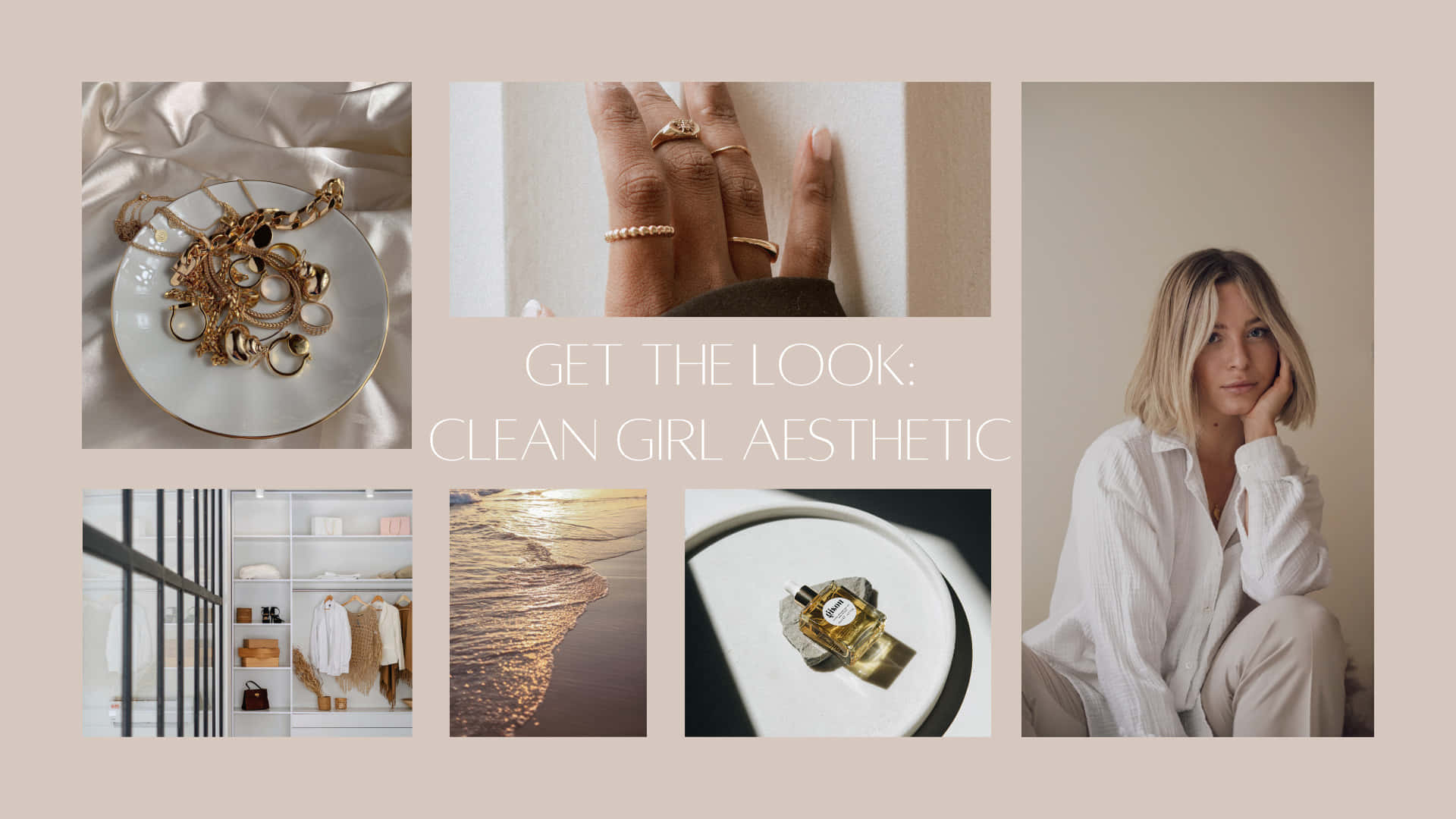 light brown, girl aesthetic desktop, clean girl aesthetic, Full HD Desktop Wallpaper