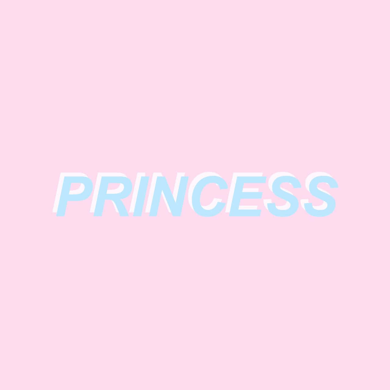 princess, light blue, 3d-style text, HD Desktop Wallpaper