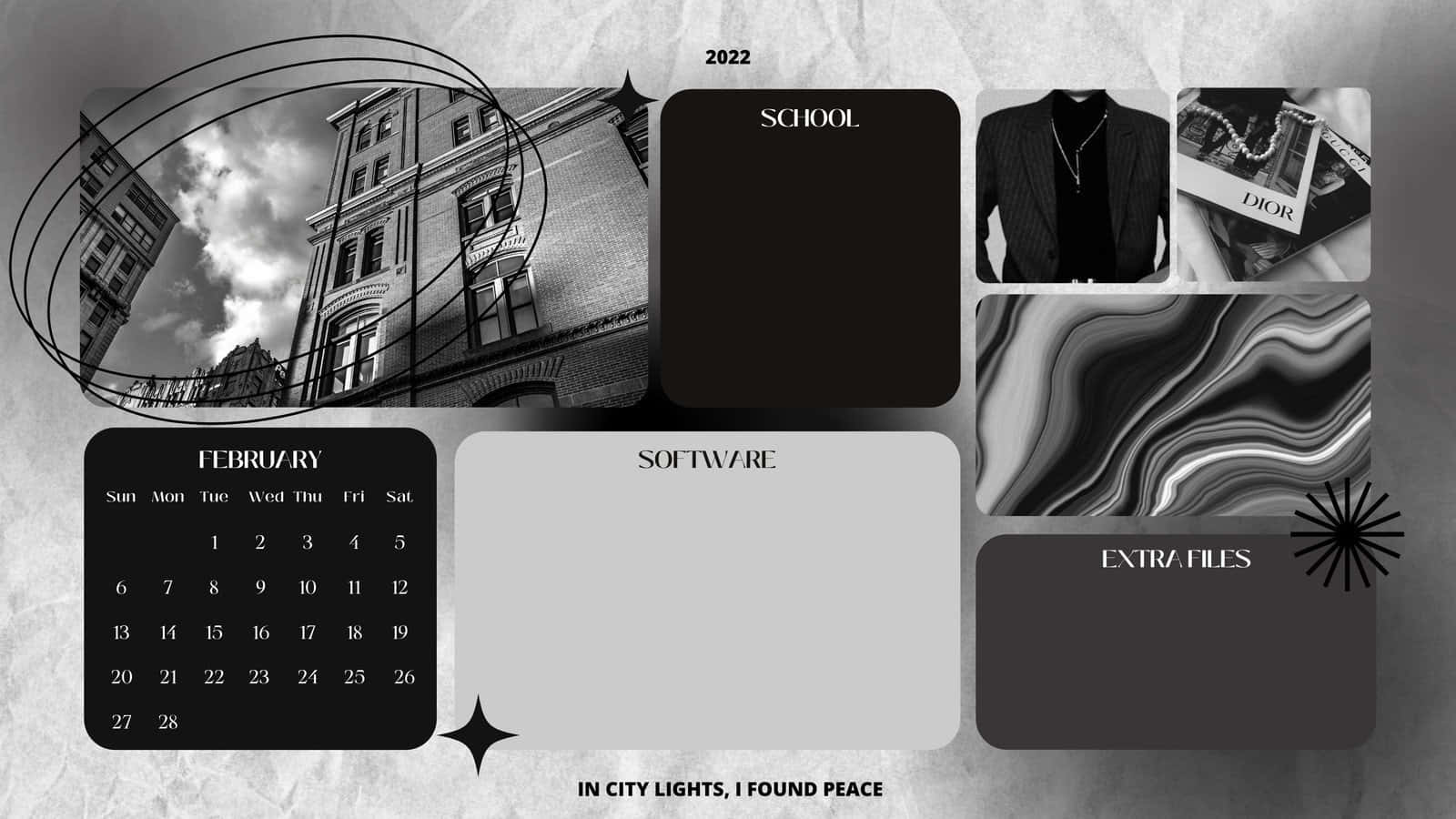black and white, calendar, urban life, HD Desktop Wallpaper