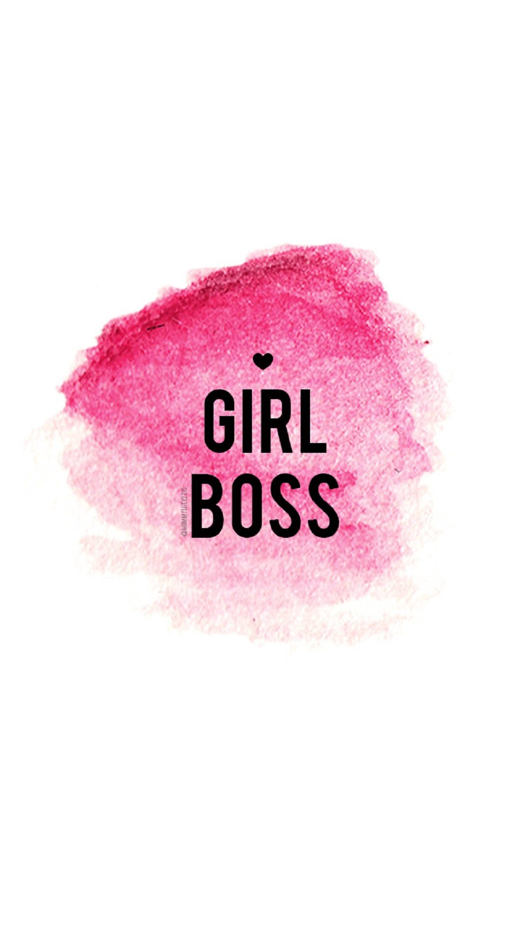 girl boss, pink lipstick, vibrant pink watercolor splash, Full HD Phone Wallpaper