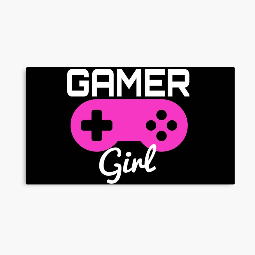 GAMER, Girl, bright pink game controller, SD Desktop Wallpaper