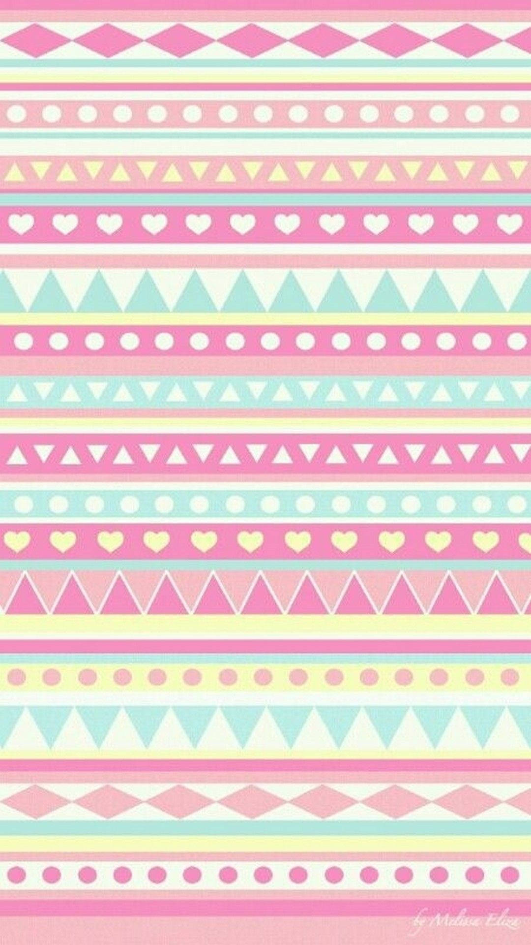 pastel-colored, geometric patterns, triangles, Full HD Phone Wallpaper