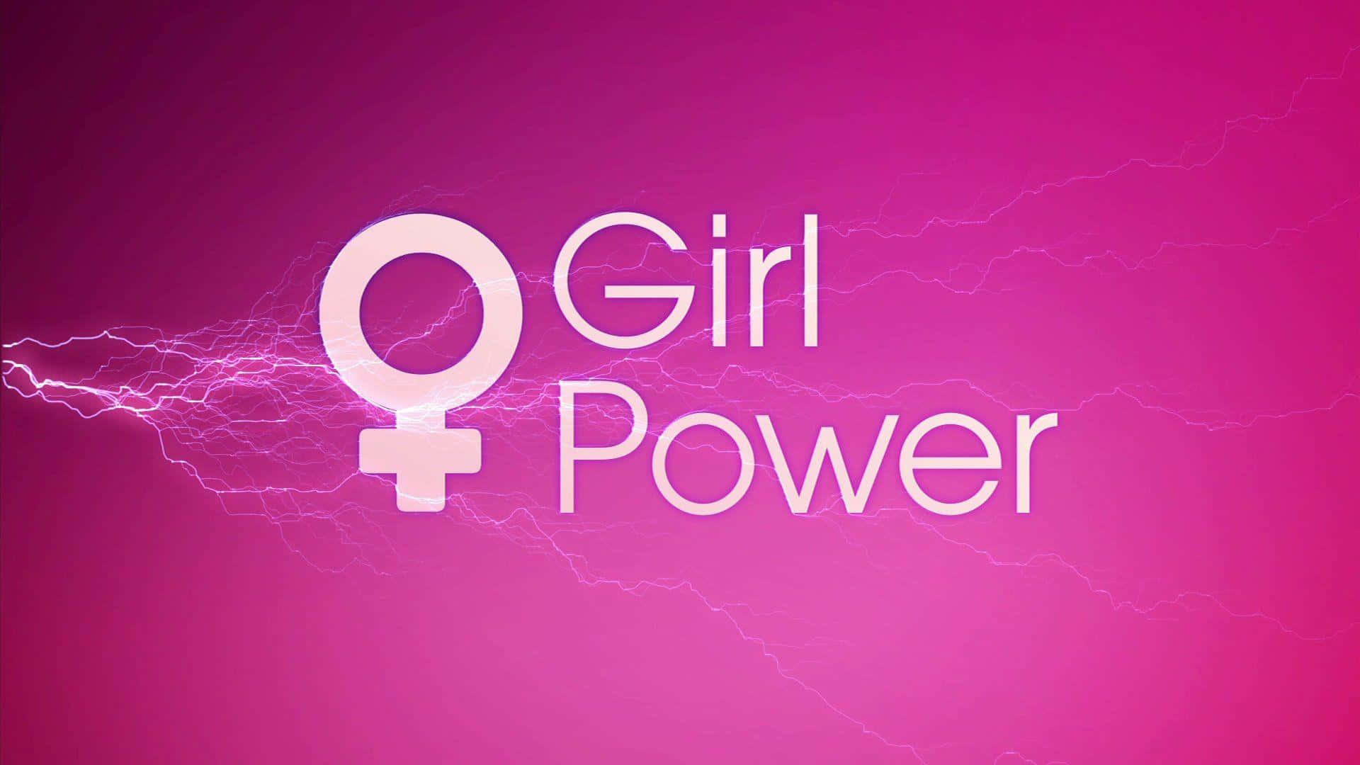 Girl Power, feminism concept, white 'Girl Power' text, Full HD Desktop Wallpaper