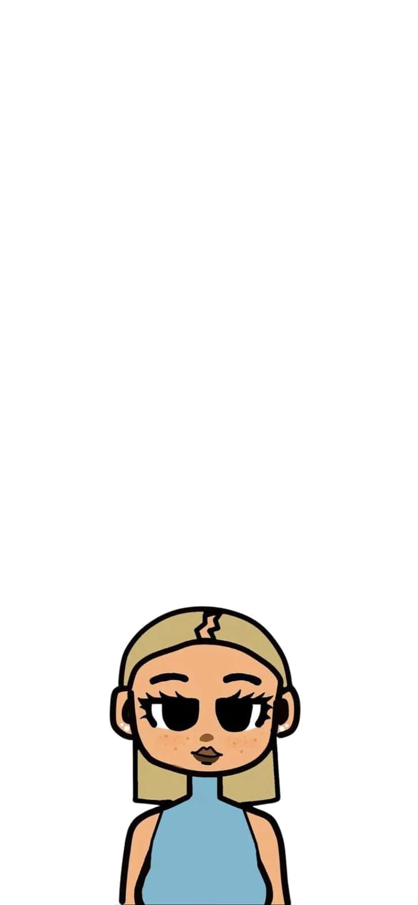 cartoon girl, blonde hair, sunglasses, HD Phone Wallpaper