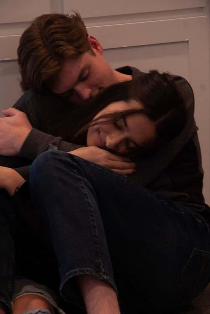 girlfriend and boyfriend, intimate embrace, dimly lit room, SD Phone Wallpaper