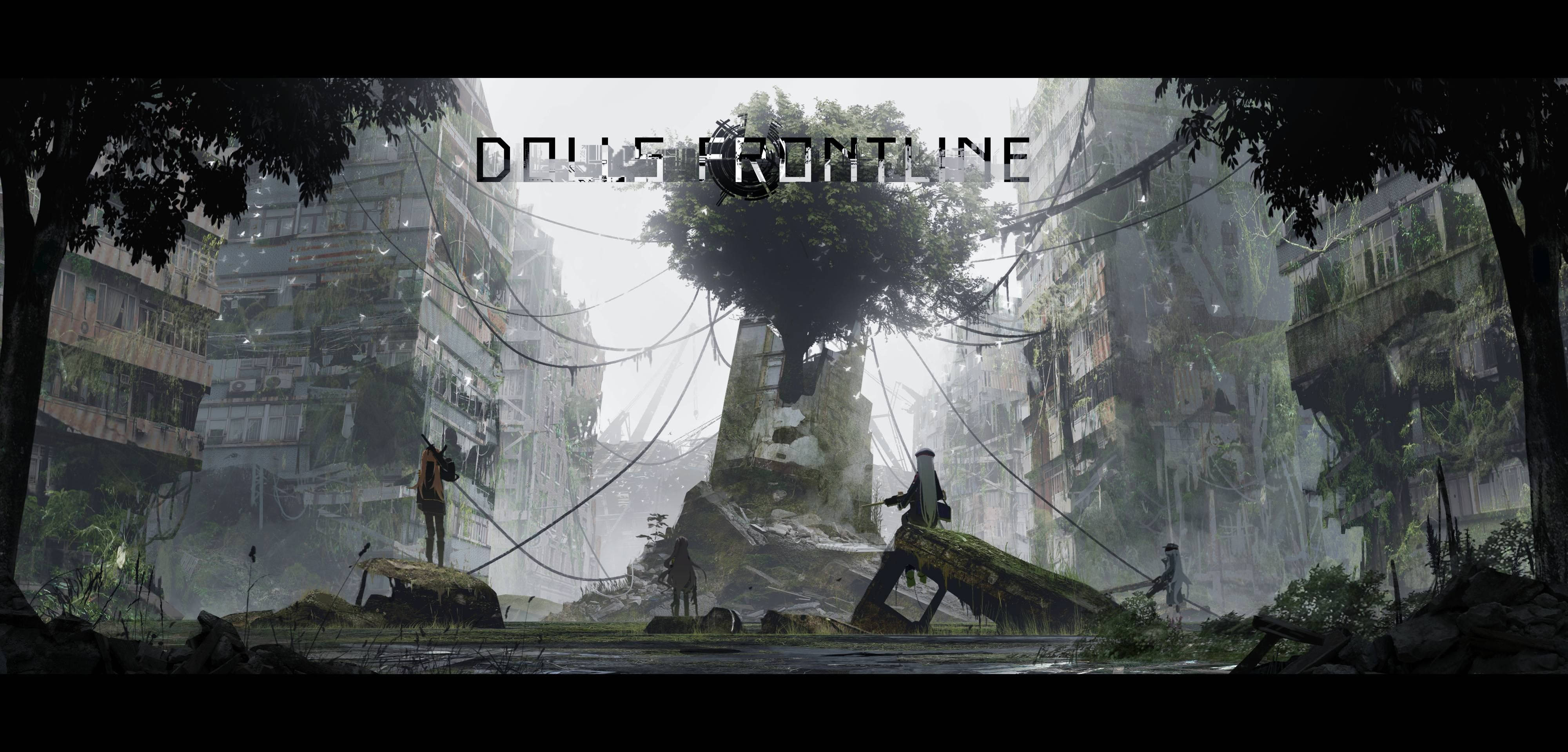 Girls Frontline, ruined city, nature overtaking city, 4K Desktop Wallpaper