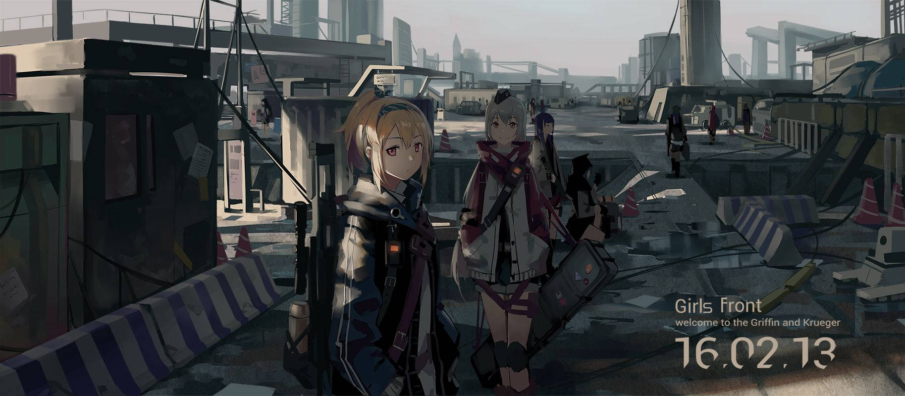 Girls Frontline, tactical gear, gritty urban ruin, HD Desktop Wallpaper