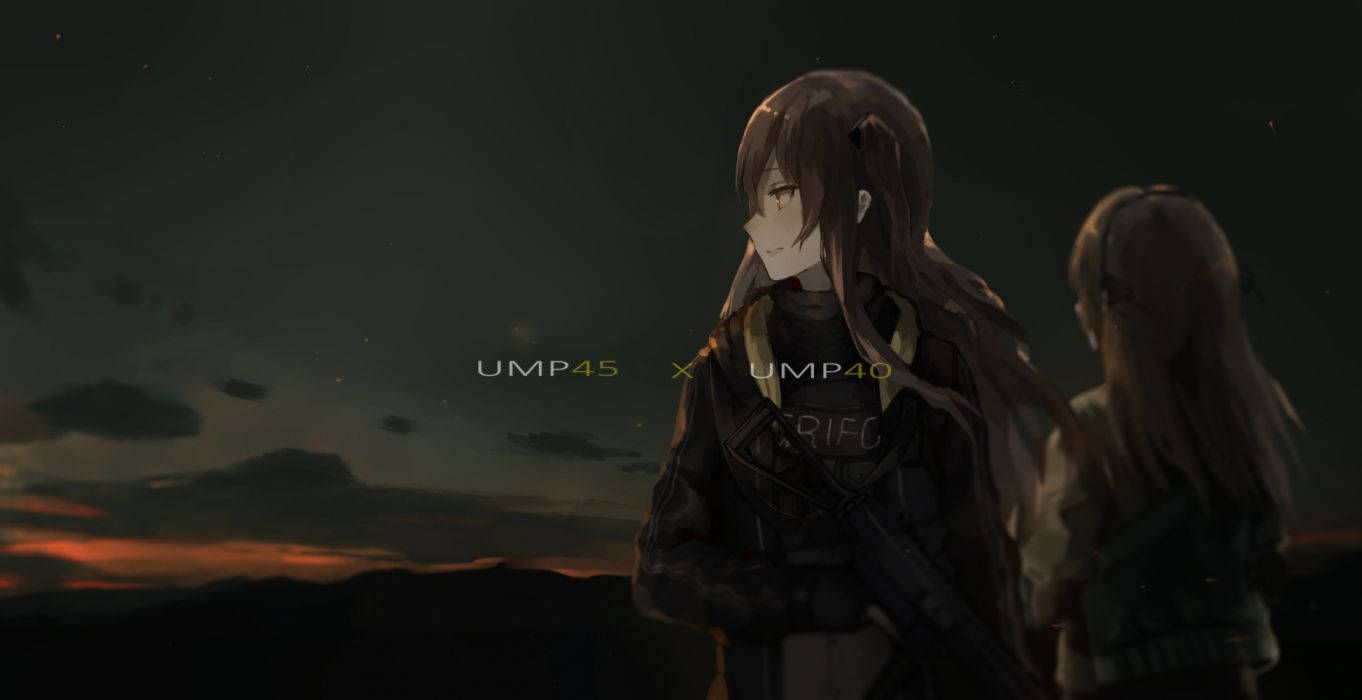 Girls Frontline, tactical gear, twilight sky, HD Desktop Wallpaper