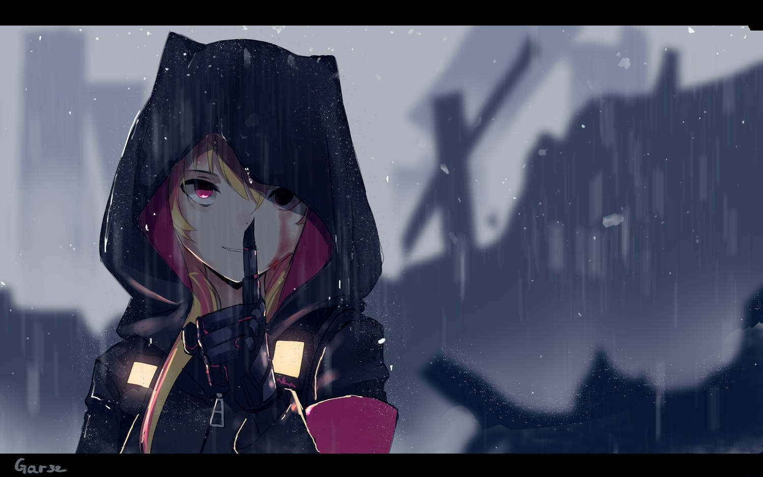 Girls Frontline, anime girl, pink eyes, HD Desktop Wallpaper