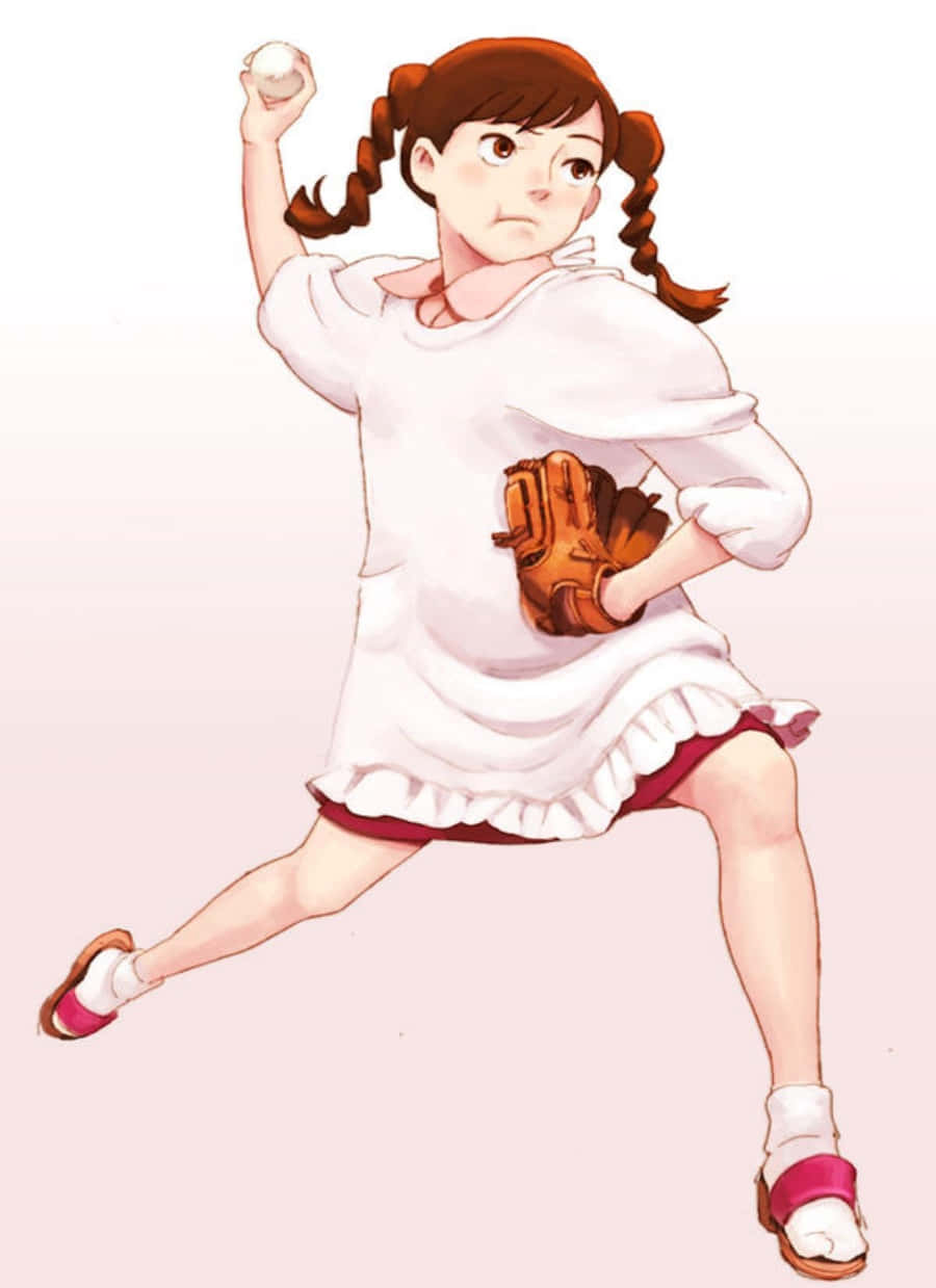 anime girl, pigtails, white dress, SD Phone Wallpaper