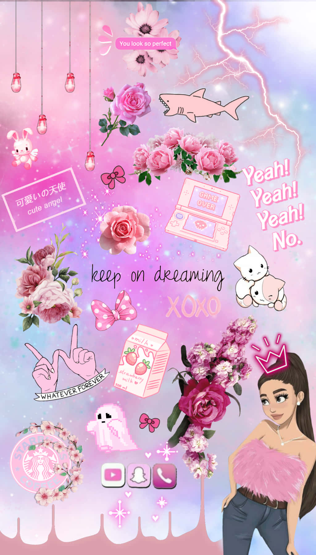 pink, white, girl, HD Phone Wallpaper