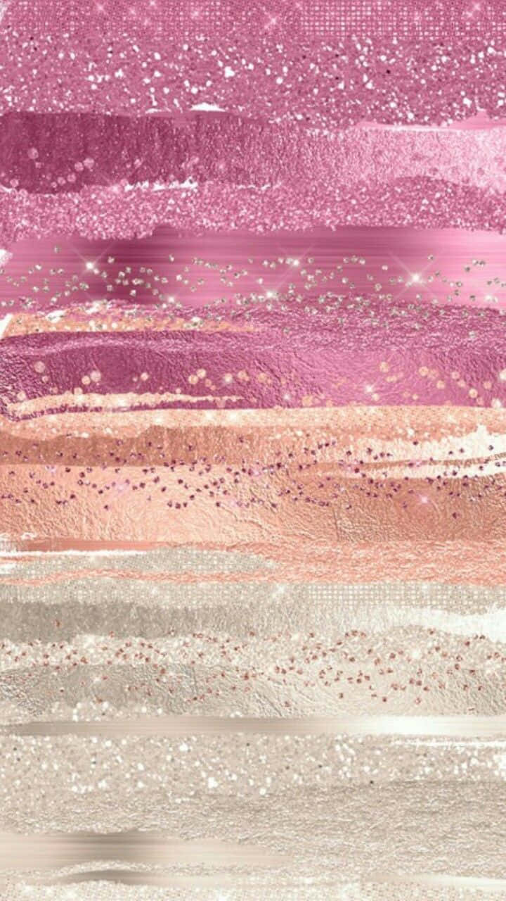 pink, rose gold, glitter stripes, HD Phone Wallpaper