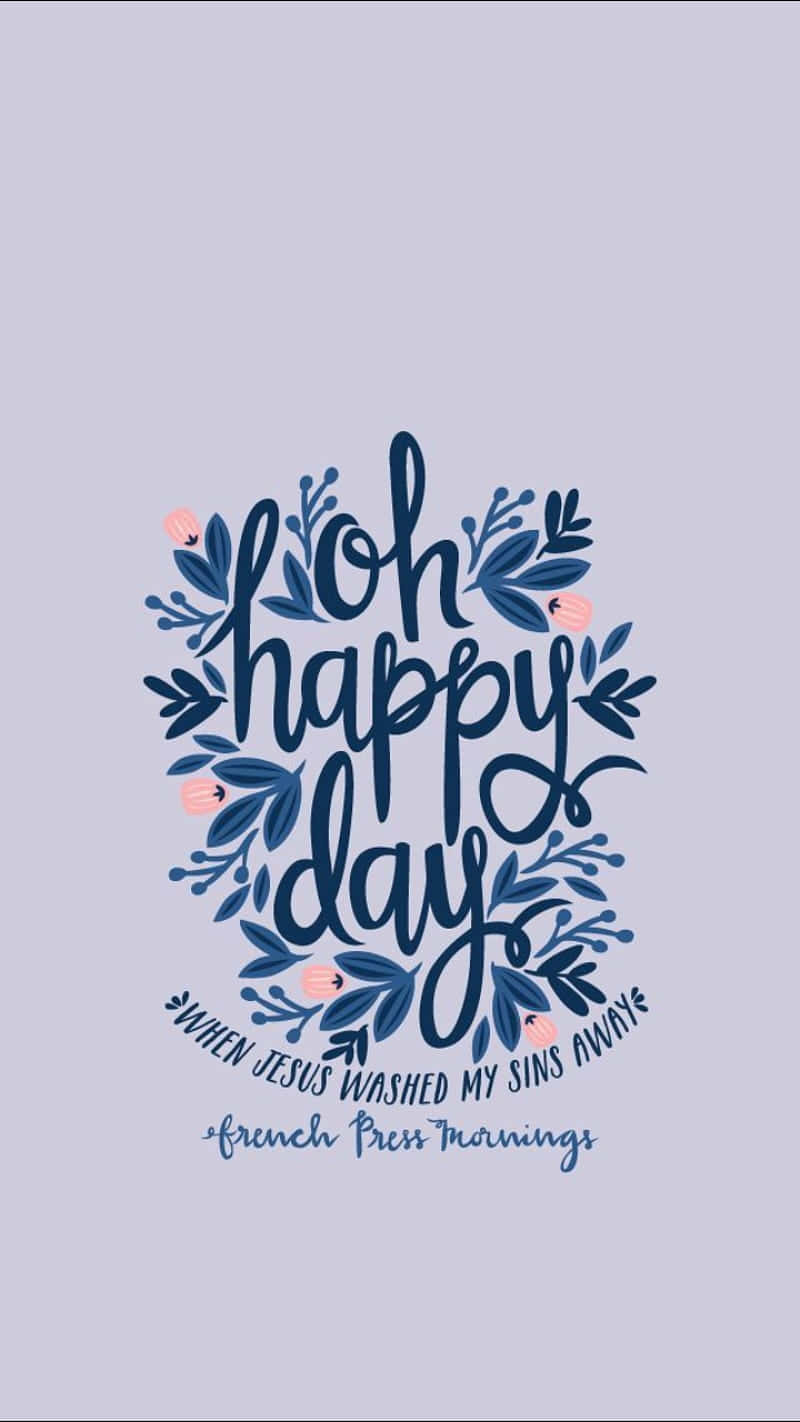 Girly Bible Verse, lavender background, navy blue calligraphy, HD Phone Wallpaper