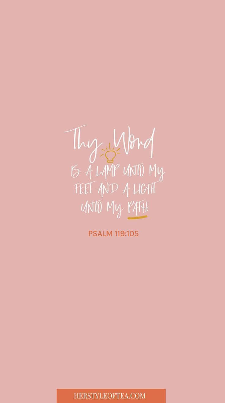 Girly Bible Verse, soft pink, white cursive text, HD Phone Wallpaper