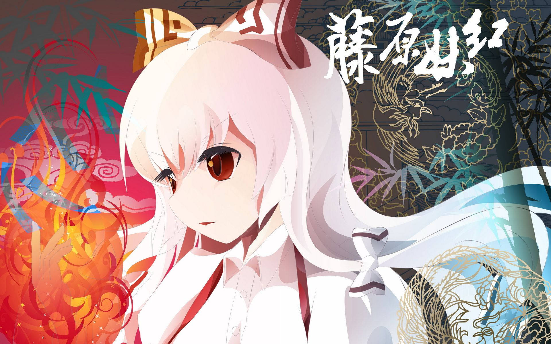 Chinese Girly Cartoon, anime girl, white hair, Full HD Desktop Wallpaper