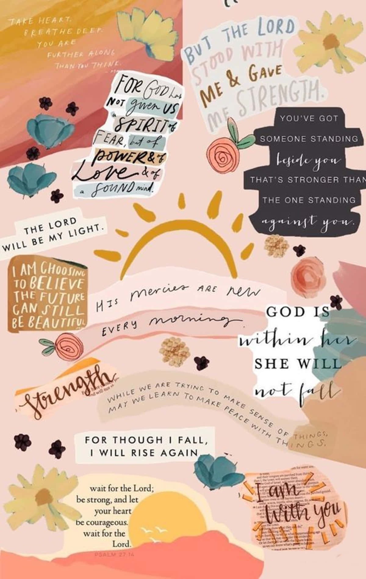 Girly Christian, pastel-toned, Christian scriptures, HD Phone Wallpaper
