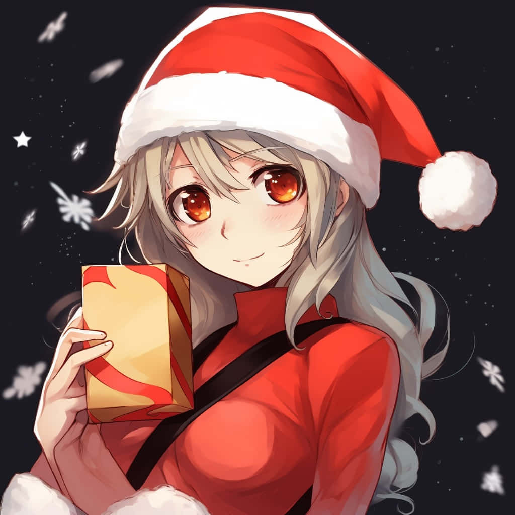 anime girl, silver hair, orange eyes, SD Desktop Wallpaper