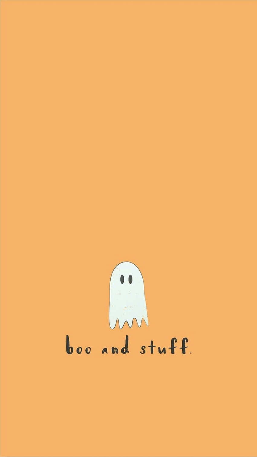 Cute Ghost Booand Stuff, white ghost, black eyes, HD Phone Wallpaper