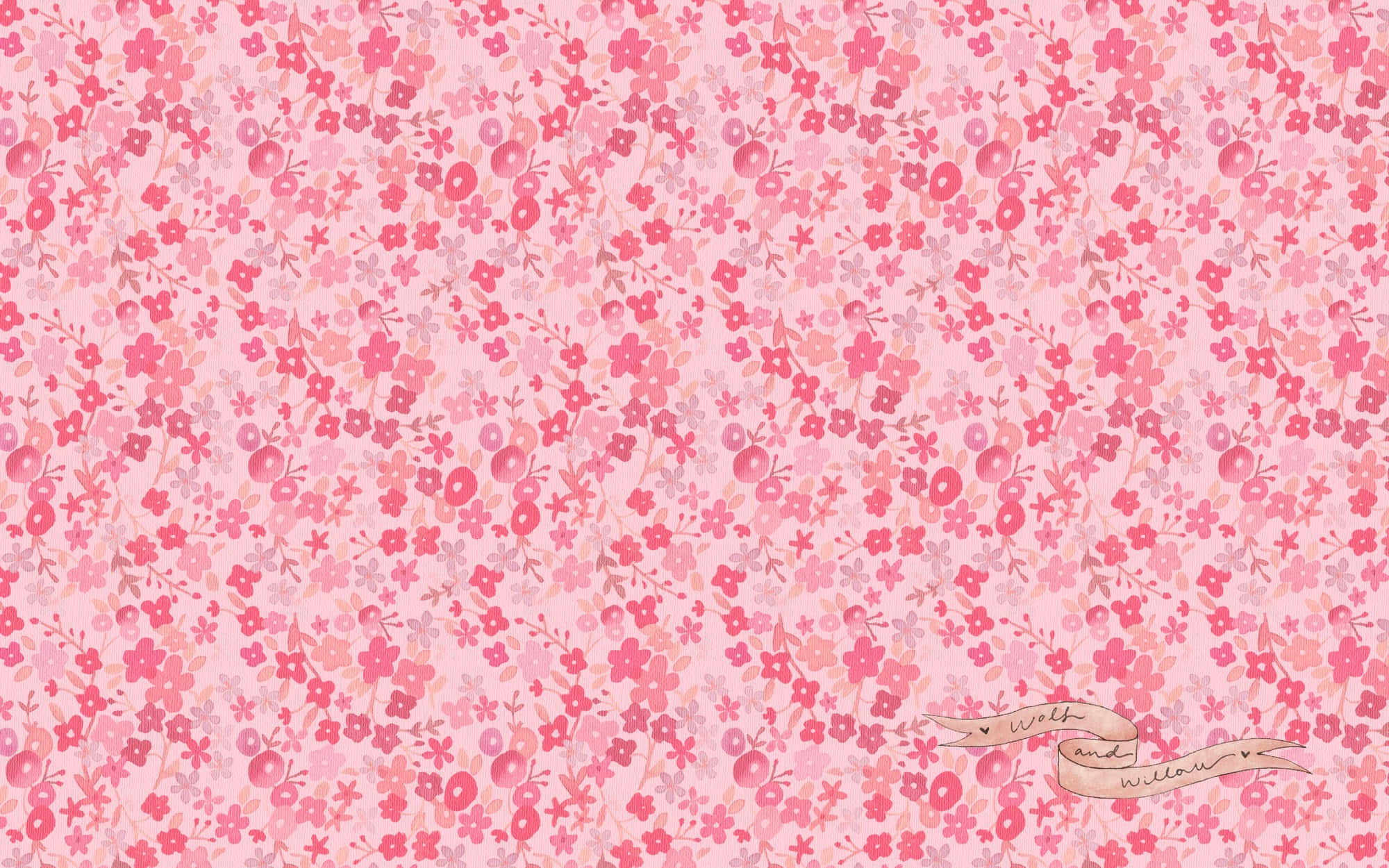 Girly Laptop, soft pink, cherry blossoms, Full HD Desktop Wallpaper