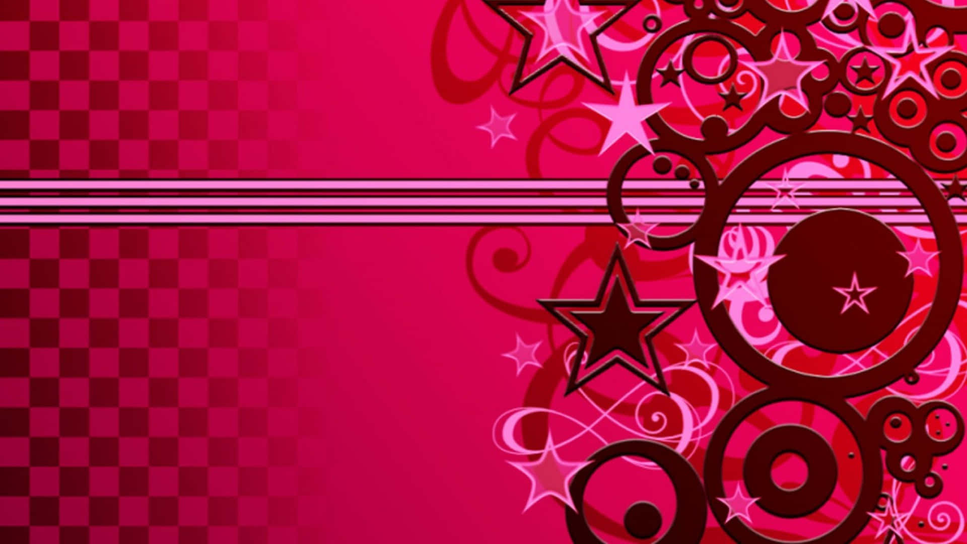 girly laptop, pink, checkered pattern, Full HD Desktop Wallpaper