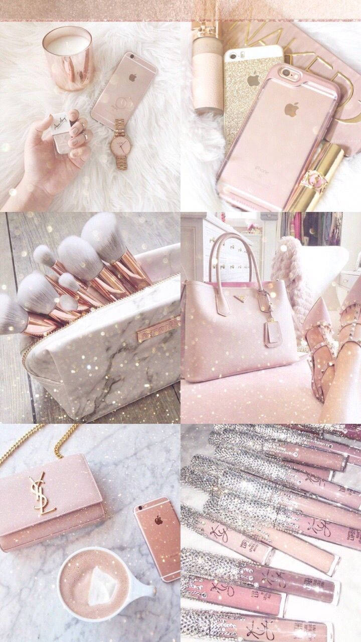 rose gold, girly lock screen iphone, soft pink, HD Phone Wallpaper