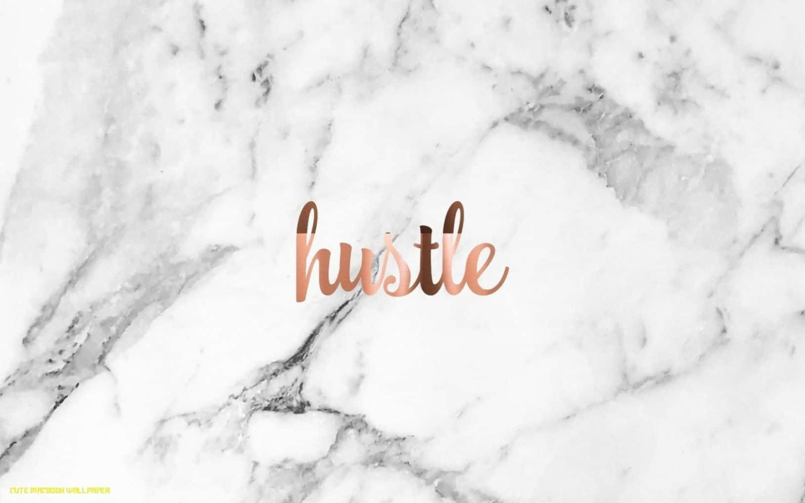Charming Girly Desktop Theme, rose gold script, white and gray marble background, HD Desktop Wallpaper
