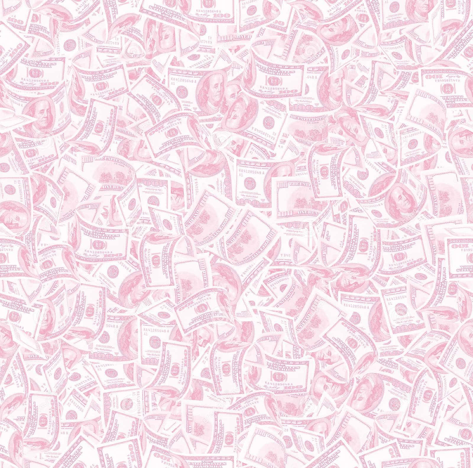 pink-tinted US dollar bills, dense pattern, entire frame, HD Desktop Wallpaper