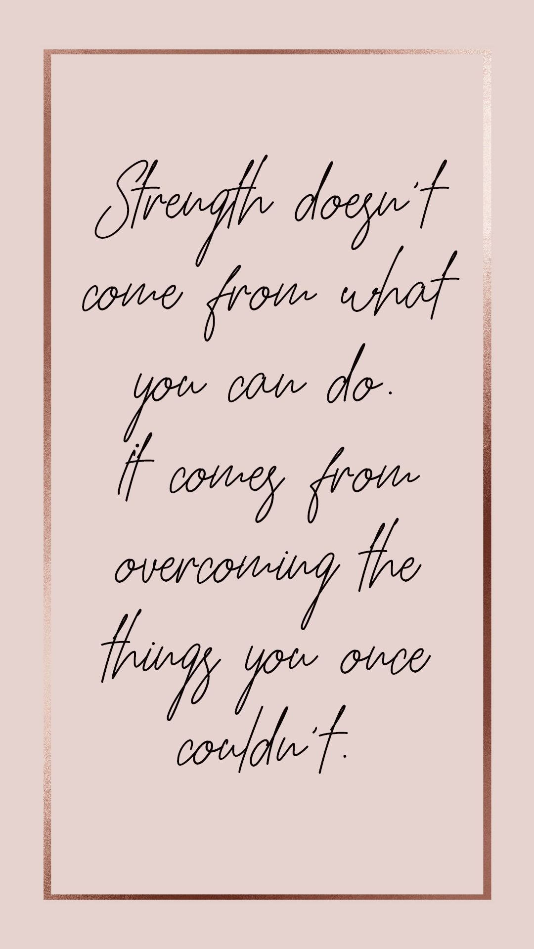 rose gold, blush background, black cursive quote, Full HD Phone Wallpaper