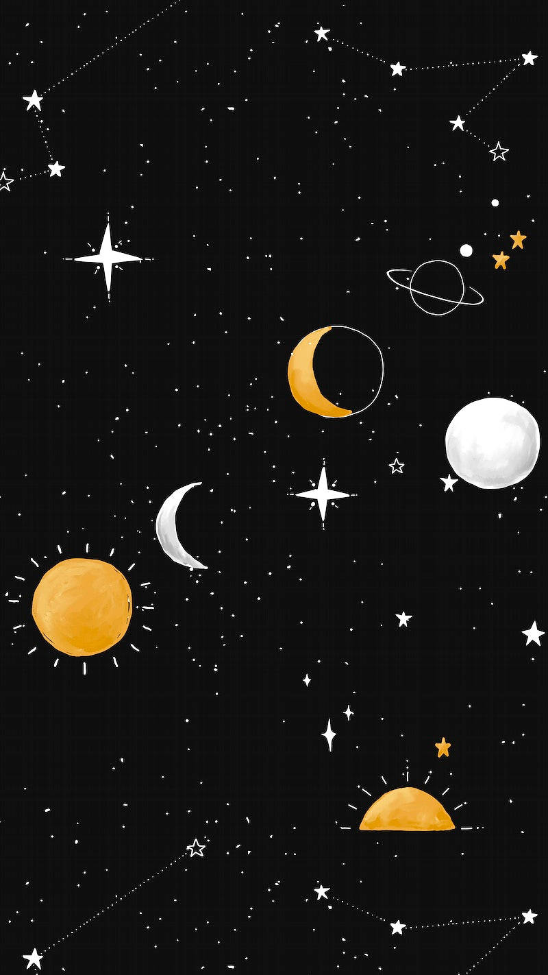Galaxy Girly iPhone, cosmos, glowing planets, HD Phone Wallpaper