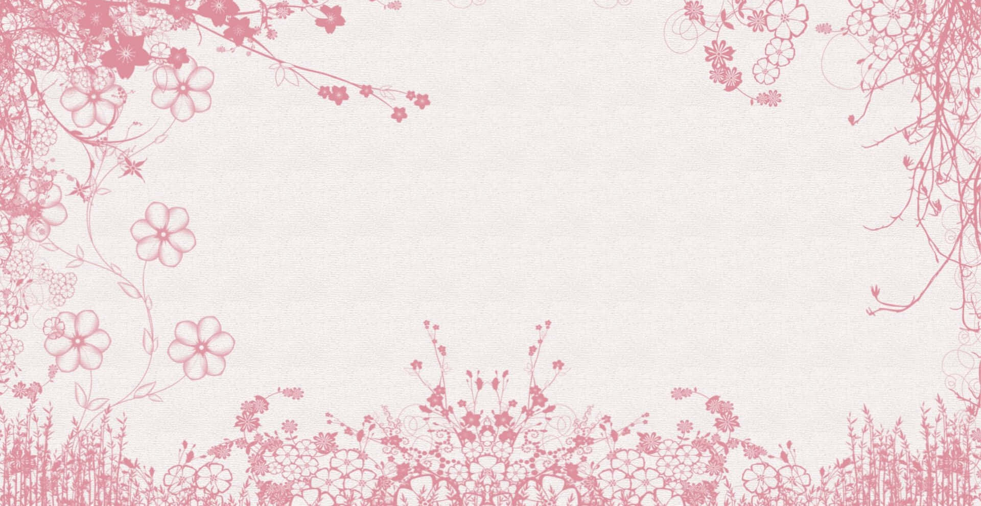 pink pastel, floral vines, blossoms, Full HD Desktop Wallpaper
