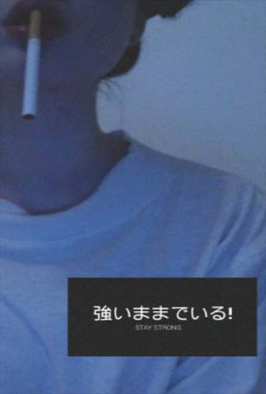 Grunge Tumblr Aesthetic, cigarette, cool blue lighting, HD Phone Wallpaper