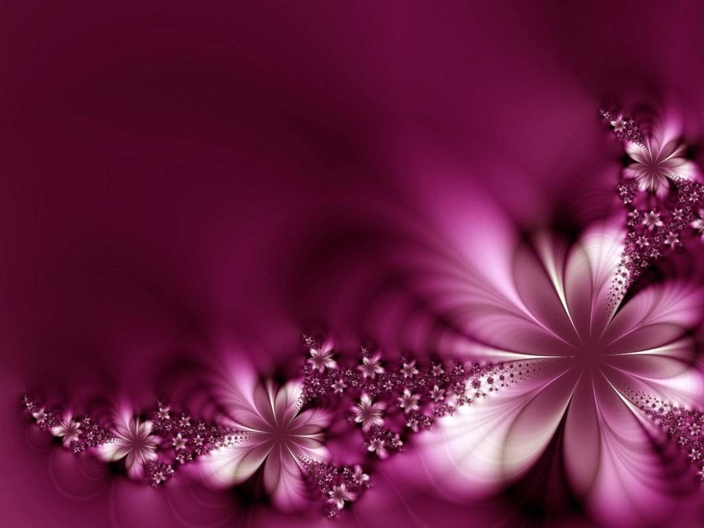girly, purple, abstract flowers, SD Desktop Wallpaper