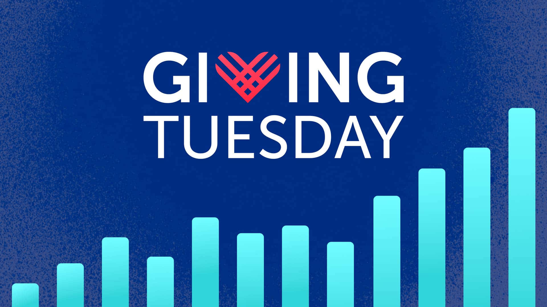 Giving Tuesday, white text, red heart symbol, Full HD Desktop Wallpaper
